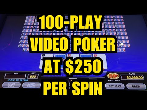 LOST OUR MINDS? $250 High Limit Jacks or Better Video Poker