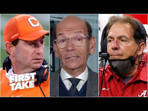 保羅-芬尼鮑姆（Paul Finebaum）預覽了CFP半決賽的比賽。Clemson-Ohio State & Alabama-Notre Dame | First Take (Paul Finebaum previews the CFP semifinal games: Clemson-Ohio State & Alabama-Notre Dame | First Take)