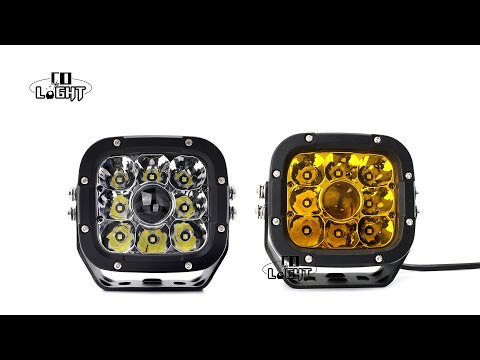 COLIGHT 5 Inch Offroad Square Laser Light Pods