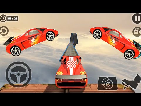 Impossible Car Tracks 3D: Red Car Driving Stunts Sim Levels 13, 14, 15 Completed - Android Gameplay