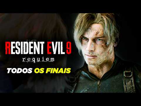 RESIDENT EVIL 9 REQUIEM - TODOS OS FINAIS + FINAL VERDADEIRO Dublado Português 4K 60FPS Ray Tracing