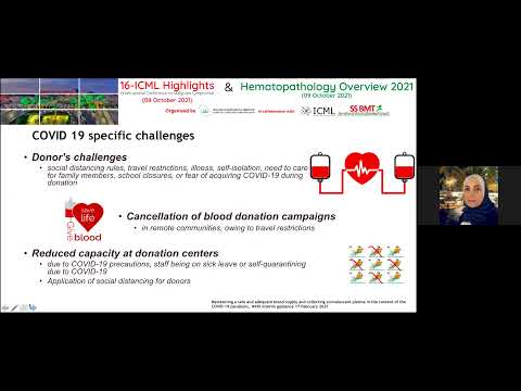 Impact of Covid-19 on blood supply & transfusion medicine: Dr. Salwa Hindawi - 09 Oct 2021