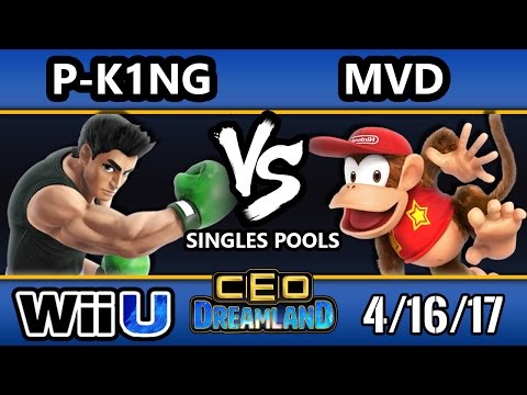 CEO Dreamland 2017 Smash 4 - PK1ng (Little Mac) Vs. PG | MVD (Diddy Kong) SSB4 Pools - Smash Wii U