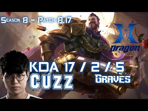 KZ Cuzz GRAVES vs CAMILLE Jungle - Patch 8.17 KR Ranked