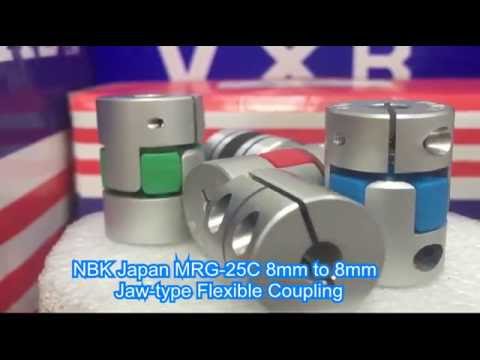 NBK Japan MRG-25C 8mm to 8mm Jaw-type Flexible Coupling