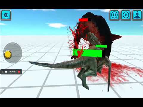 four raptors vs toro/carnotaurus  -(arbs animal revolt battle)