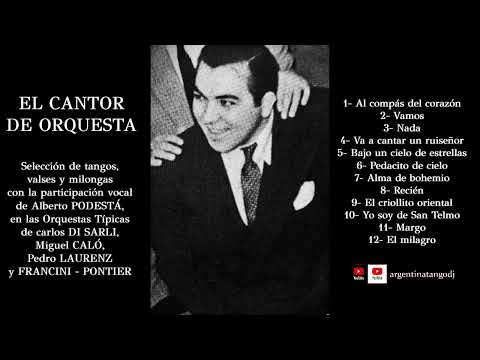 ALBERTO PODESTÁ:SUS TANGOS, VALSES Y MILONGAS CON CARLOS DI SARLI, MIGUEL CALÓ, & PEDRO LAURENZ