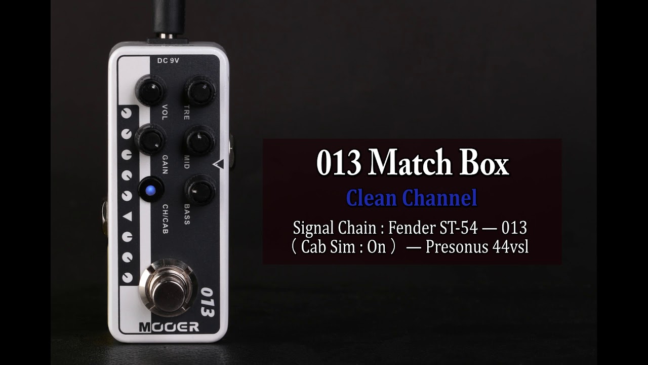 MOOER Micro Preamp 013(Matchbox) - YouTube