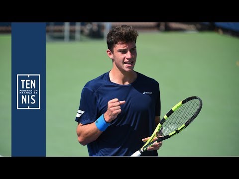 US Open juniors 2018 - 1er tour - Réaction de Antoine Cornut-Chauvinc après sa victoire | FFT