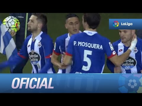 Golazo de Cartabia (2-2) en el Deportivo de la Coruña - Málaga CF
