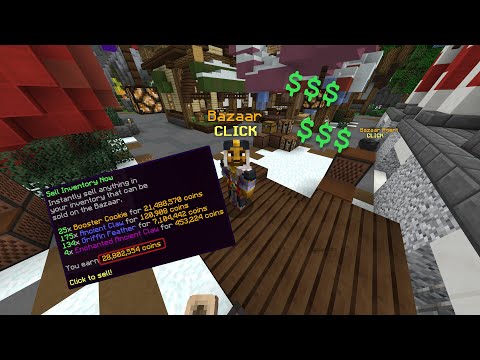 HOW TO MAKE EASY MONEY BAZAAR FLIPPING IN HYPIXEL...