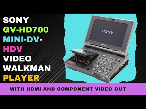 Sony GV-HD700 MiniDV-HDV Video Walkman Player with HDMI Out - Specs and Features - MiniDV VCR