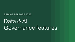 Feature overview for Data & AI Governance features in the OneTrust Spring Releas