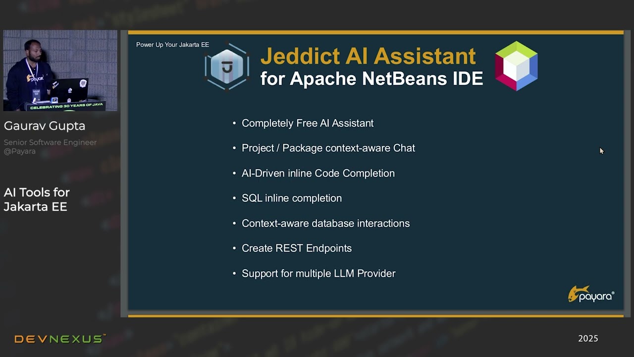 Devnexus 2025 - AI Tools for #JakartaEE - Gaurav Gupta