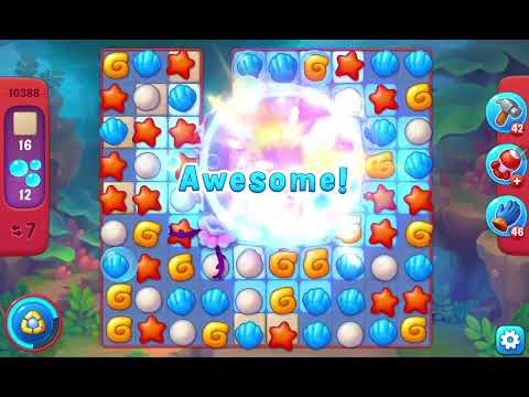 Fishdom Hard Level 10388 (with ingame lightning booster) @choraelmin