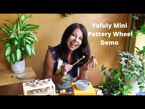 Mini Pottery Wheel Demo (Part 2) Yofuly Mini Pottery Wheel