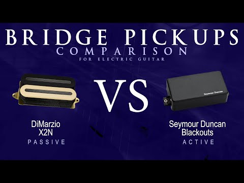 DiMarzio X2N vs Seymour Duncan BLACKOUTS - Bridge Guitar Pickup Comparison Tone Demo