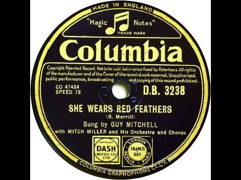 UK New Entry 1953 (11) Guy Mitchell - She Wears Red Feathers