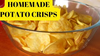 How to Make Crispy Potato Crisps at Home from Scratch| Easy Homemade Crisps Step-by-Step