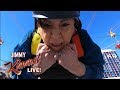 Jimmy Kimmel Takes Aunt Chippy, Guillermo & Cousin Sal Zip-Lining
