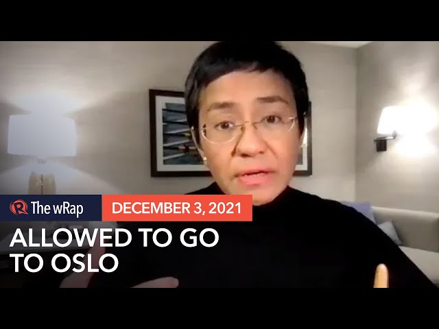 Court allows Maria Ressa to go to Oslo for Nobel prize