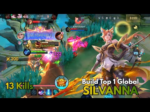 MOST Powerful Offlaner Silvanna Build Gets 13 KILLS in MLBB