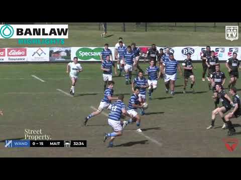 2019 NHRU - Premier 2 Minor Semi Final Highlights - Maitland v wanderers