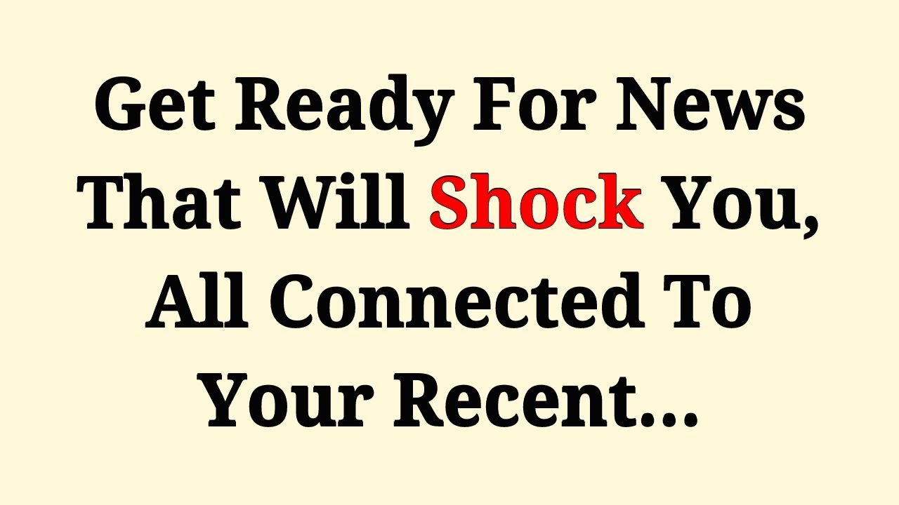 Get ready for news that will shock you, all connected to your recent... #godmessage #godsword
