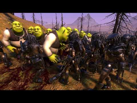 8000 Predator vs. 5000 Shrek Ultimate Epic Battle Simulator #ultimateepicbattlesimulator #shrek
