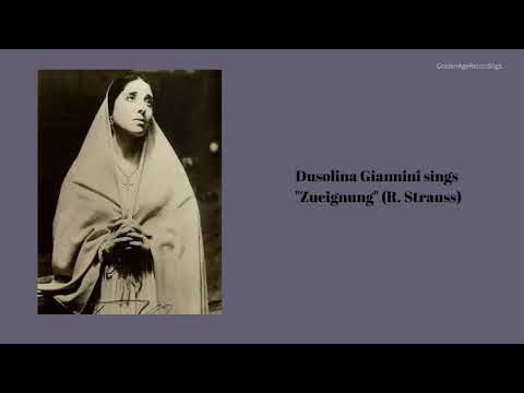 Dusolina Giannini sings "Zueignung" (R. Strauss)