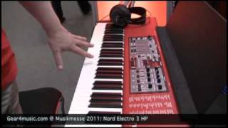 Video thumbnail for Musikmesse 2011: Nord Electro 3 HP Video Overview for Gear4music.com by Gear4music Guitars