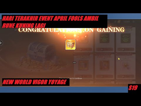 HARI TERAKHIR EVENT APRIL FOLLS AMBIL RUNE ORANGE LAGI 🔥 - New World: Vigour Voyage - Android