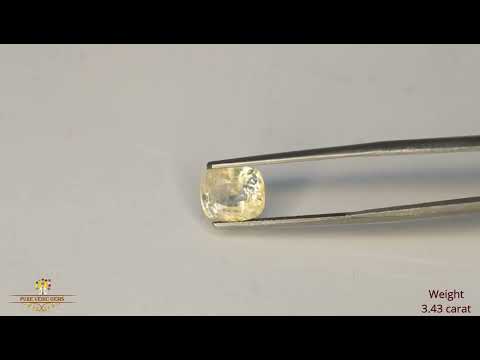 Yellow Sapphire 3.43ct. (Luxury) video