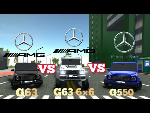 Car Simulator 2 Mercedes AMG G63 Vs G63 6×6 Vs G550 | Top Speed | Sound Test | Brake Test