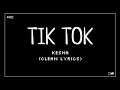 Kesha TiK ToK Clean Lyrics