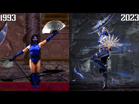 Kitana All Victory Poses Evolution - Mortal Kombat 2-12 (1993-2023) 4K