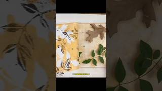 Gelli Printmaking with Leaves | Collagraph Texture Experiment