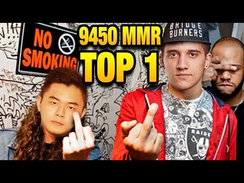 9k Trash Talk Battle - Arteezy vs MidOne 9450 MMR Dota 2 7.05