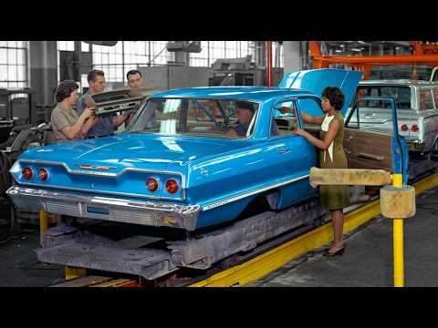 Thumbnail for Inside the Chevrolet plant in its heyday (now long closed) – 1960s Chevrolet Impala Assembly line by Chevrolet Impala