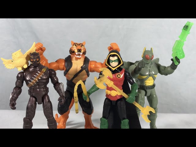 Vídeo relacionado con Juego de 4 Figuras de acción de Batman, Robin, Copperhead y Talon, 30 cm