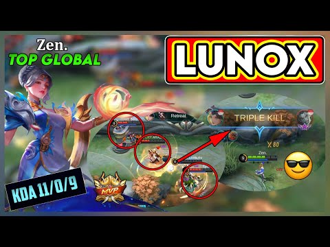 Lunox Perfect Mechanic Skill, Current Win Rate 90%!! Top Global Lunox Gameplay by Zen.