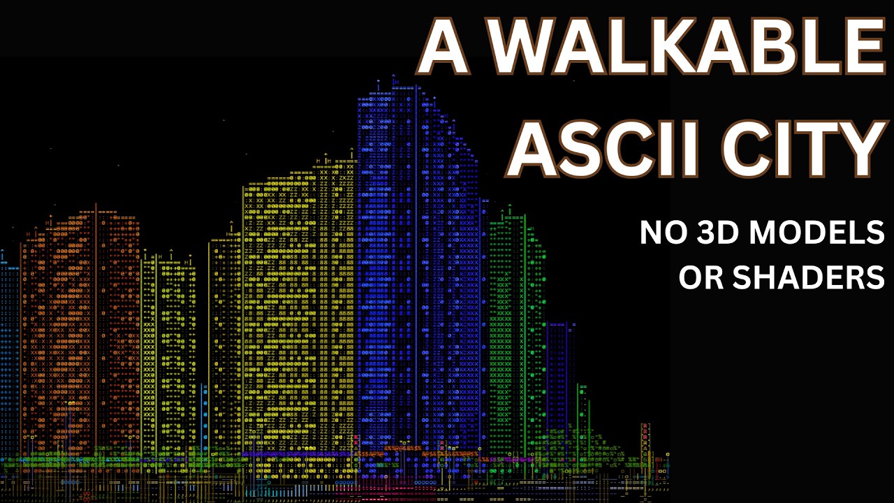 A Walkable ASCII Cyberpunk City in One HTML File - YouTube
