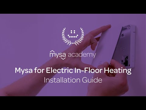How to Install Mysa for Electric In-Floor Heating - Mysa Academy
