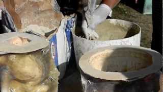 how to make a concrete statue