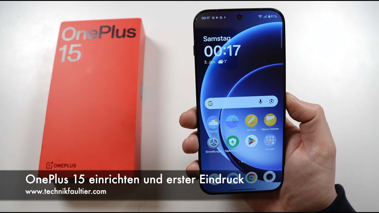 OnePlus 15 einrichten und erster Eindruck
