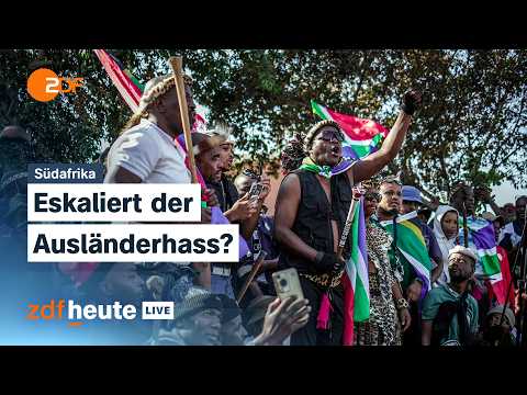 Video Thumbnail: Proteste gegen illegale Migration in Südafrika: Expertin spricht von Staatsversagen | ZDFheute live