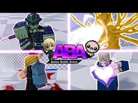 4 NEW CHARACTERS SHOWCASE! [Roblox] [ABA] [Anime Battle Arena]
