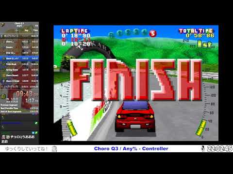 Choro Q3 Any%(Controller) in 1:22:40
