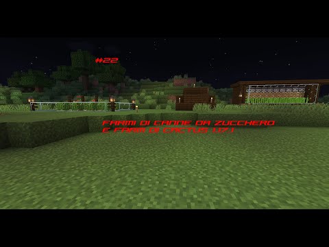 MINECRAFT #22 - Farm di canne da zucchero e cactus! 1.17.1