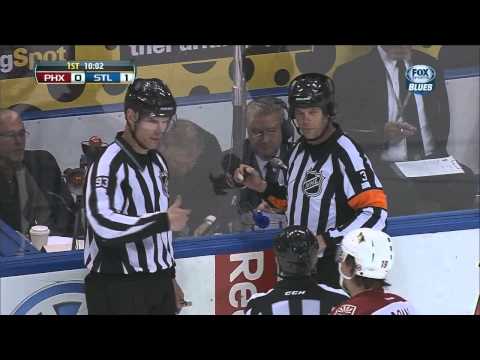 David Perron nice high tip goal 1-0 April 18 2013 Phoenix Coyotes s vs St. Louis Blues NHL Hockey
